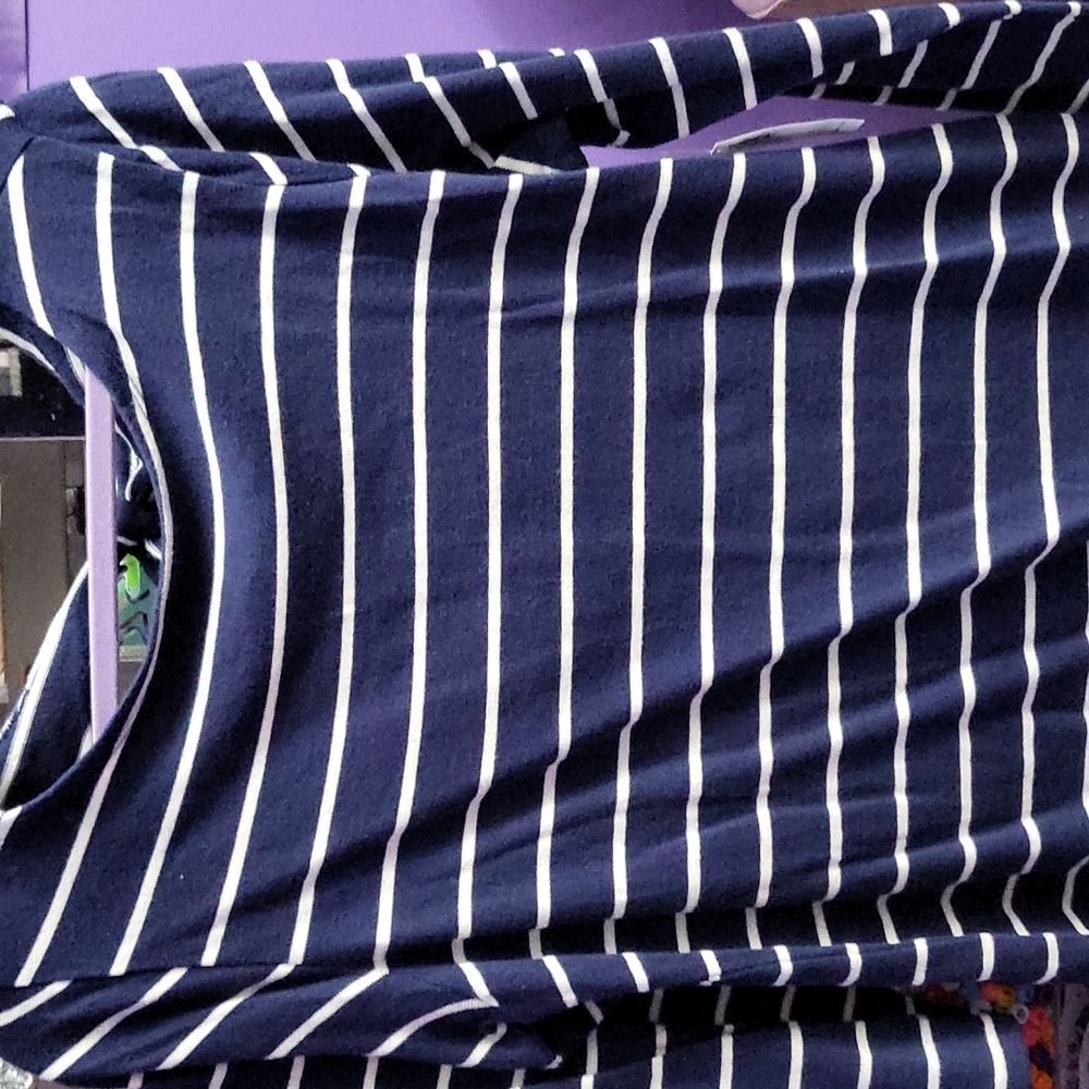 Stripped Boatneck Backout Old Navy Blouse